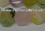 CNG5137 15.5 inches 15*18mm - 15*20mm faceted freeform mixed quartz beads