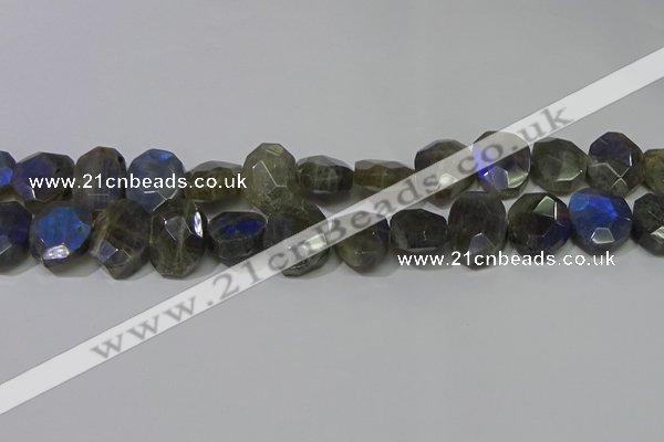 CNG5144 15.5 inches 15*18mm - 15*20mm faceted freeform labradorite beads