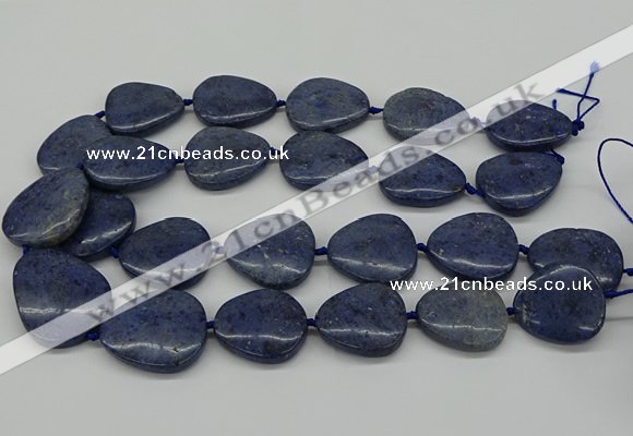 CNG5164 15.5 inches 16*22mm - 30*35mm freeform blue dumortierite beads