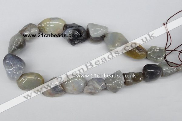 CNG52 15.5 inches 24*30mm nuggets botswana agate gemstone beads