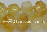 CNG5219 15.5 inches 12*16mm - 15*20mm faceted nuggets citrine beads