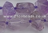 CNG5234 15.5 inches 13*18mm - 18*25mm faceted nuggets amethyst beads