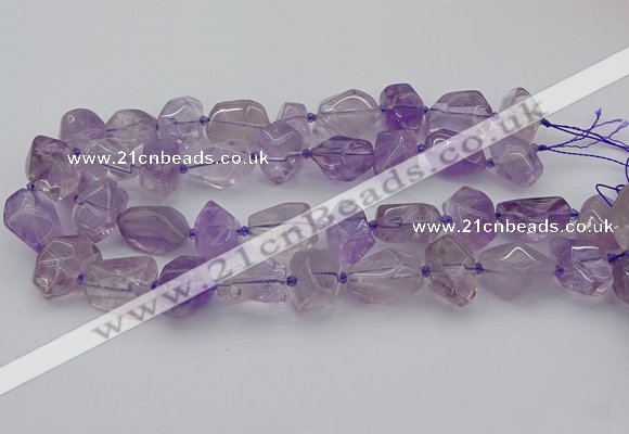 CNG5234 15.5 inches 13*18mm - 18*25mm faceted nuggets amethyst beads