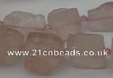 CNG5241 15.5 inches 8*12mm - 15*25mm nuggets rose quartz beads