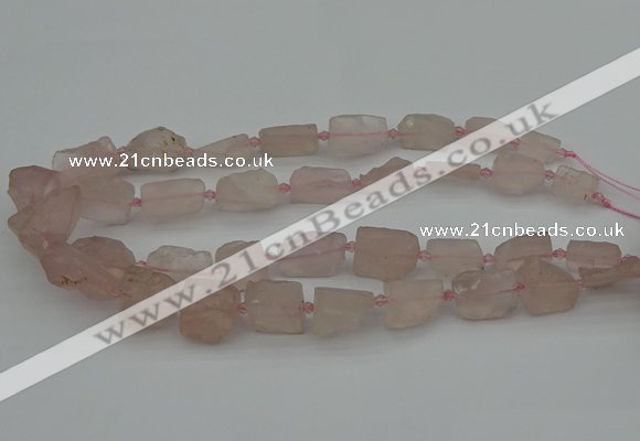 CNG5241 15.5 inches 8*12mm - 15*25mm nuggets rose quartz beads