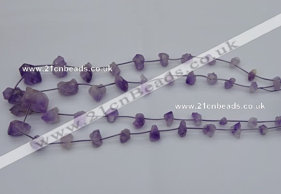 CNG5260 15.5 inches 5*8mm - 15*20mm nuggets amethyst beads