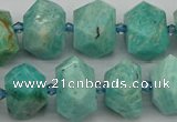 CNG5271 15.5 inches 10*14mm - 15*20mm faceted nuggets amazonite beads