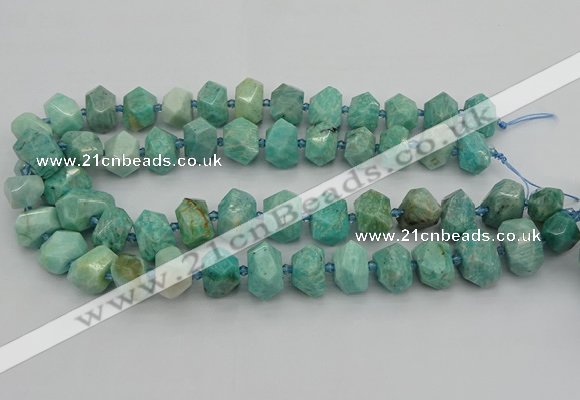 CNG5271 15.5 inches 10*14mm - 15*20mm faceted nuggets amazonite beads