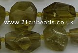 CNG5281 15.5 inches 12*16mm - 18*25mm faceted nuggets lemon quartz beads