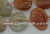 CNG5290 15.5 inches 13*18mm - 15*20mm freeform moonstone beads