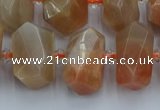 CNG5301 15.5 inches 12*16mm - 15*20mm faceted nuggets moonstone beads