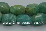 CNG5320 15.5 inches 12*16mm - 13*18mm faceted nuggets amazonite beads