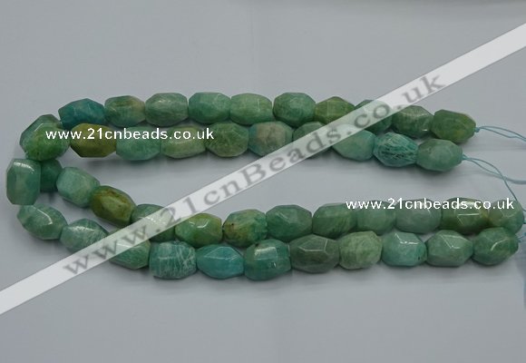 CNG5320 15.5 inches 12*16mm - 13*18mm faceted nuggets amazonite beads