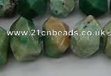 CNG5329 15.5 inches 12*16mm - 15*20mm faceted nuggets African jade beads