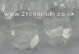 CNG5335 15.5 inches 13*18mm - 20*30mm faceted nuggets white crystal beads