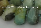 CNG5337 15.5 inches 12*16mm - 15*20mm faceted nuggets amazonite beads