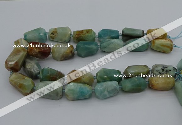 CNG5341 15.5 inches 13*18mm - 18*30mm faceted nuggets amazonite beads