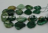 CNG5354 15.5 inches 20*30mm - 35*45mm faceted freeform African jade beads