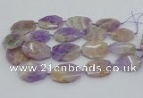 CNG5357 20*30mm - 35*45mm faceted freeform lavender amethyst beads