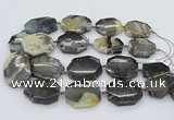 CNG5362 15.5 inches 20*30mm - 35*45mm faceted freeform amazonite beads