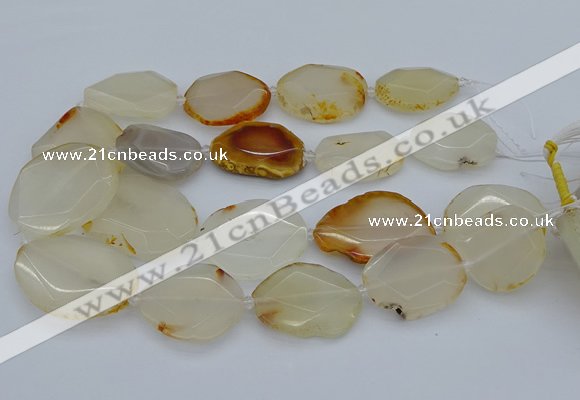 CNG5363 15.5 inches 20*30mm - 35*45mm faceted freeform agate beads