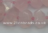 CNG5367 15.5 inches 12*16mm - 15*20mm faceted nuggets rose quartz beads