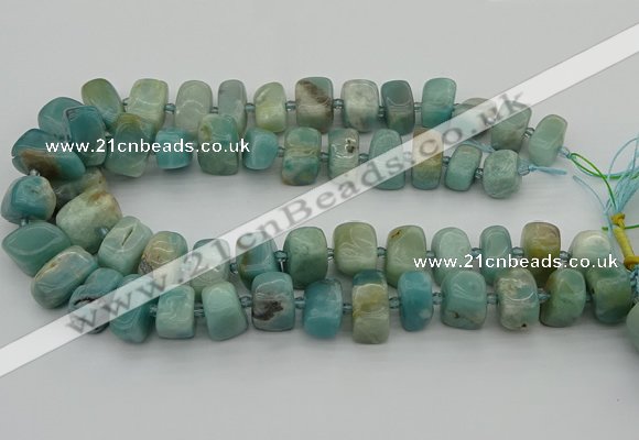 CNG5380 15.5 inches 10*14mm - 13*18mm nuggets amazonite beads