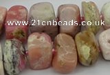 CNG5381 15.5 inches 10*14mm - 13*18mm nuggets pink opal beads