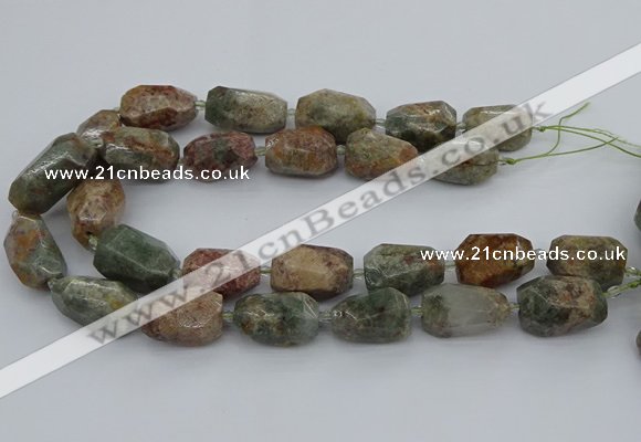 CNG5396 15.5 inches 12*16mm - 18*28mm faceted nuggets ghost gemstone beads