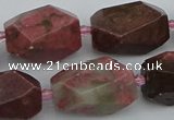 CNG5397 15.5 inches 12*16mm - 15*25mm faceted nuggets rhodochrosite beads