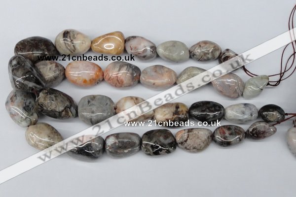 CNG54 15.5 inches 16*20mm - 25*35mm nuggets agate gemstone beads