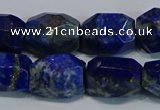 CNG5410 15.5 inches 12*16mm - 15*20mm faceted nuggets lapis lazuli beads