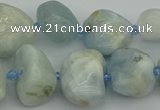 CNG5427 8*12mm - 16*20mm nuggets aquamarine beads wholesale