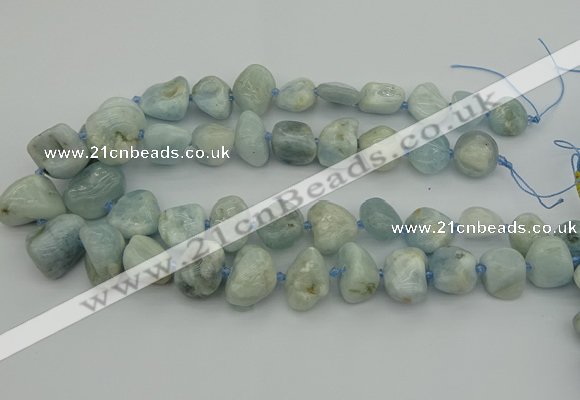 CNG5427 8*12mm - 16*20mm nuggets aquamarine beads wholesale