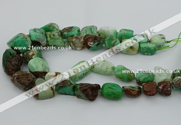 CNG5433 10*14mm - 20*30mm nuggets Australia chrysoprase beads