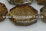 CNG5454 15.5 inches 20*30mm - 35*45mm faceted freeform opal beads