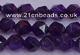 CNG5492 15.5 inches 8mm faceted nuggets amethyst gemstone beads