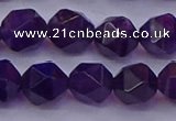 CNG5494 15.5 inches 12mm faceted nuggets amethyst gemstone beads