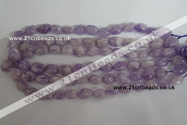 CNG553 15.5 inches 12*16mm nuggets lavender amethyst beads