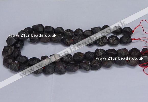 CNG5535 15.5 inches 10*14mm - 12*16mm nuggets garnet beads