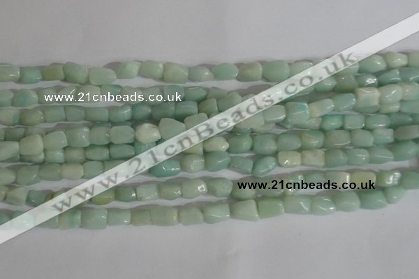 CNG554 15.5 inches 6*8mm nuggets amazonite gemstone beads