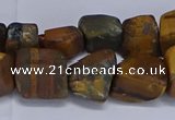 CNG5543 15.5 inches 10*14mm - 12*16mm nuggets yellow tiger eye beads