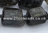 CNG5555 15.5 inches 18*20mm - 20*28mm nuggets black tourmaline beads