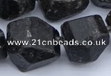 CNG5557 15.5 inches 18*22mm - 22*25mm nuggets black tourmaline beads