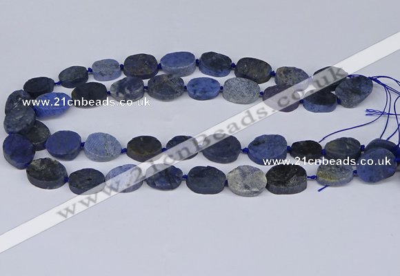 CNG5564 15.5 inches 12*16mm - 18*22mm freeform blue dumortierite beads