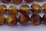 CNG5577 15.5 inches 8mm faceted nuggets yellow tiger eye beads