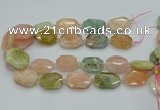 CNG5593 15.5 inches 20*25mm - 25*30mm faceted freeform morganite beads