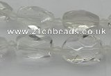 CNG5603 15.5 inches 8*12mm - 13*18mm faceted nuggets white crystal beads