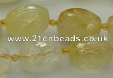 CNG5606 15.5 inches 12*16mm - 15*22mm faceted nuggets citrine beads