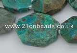 CNG5622 18*25mm - 22*30mm freeform chrysocolla gemstone beads